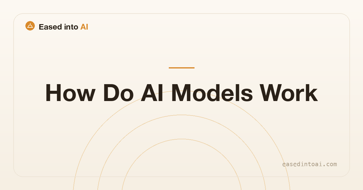How Do AI Models Work? A No-Math Beginner's Guide