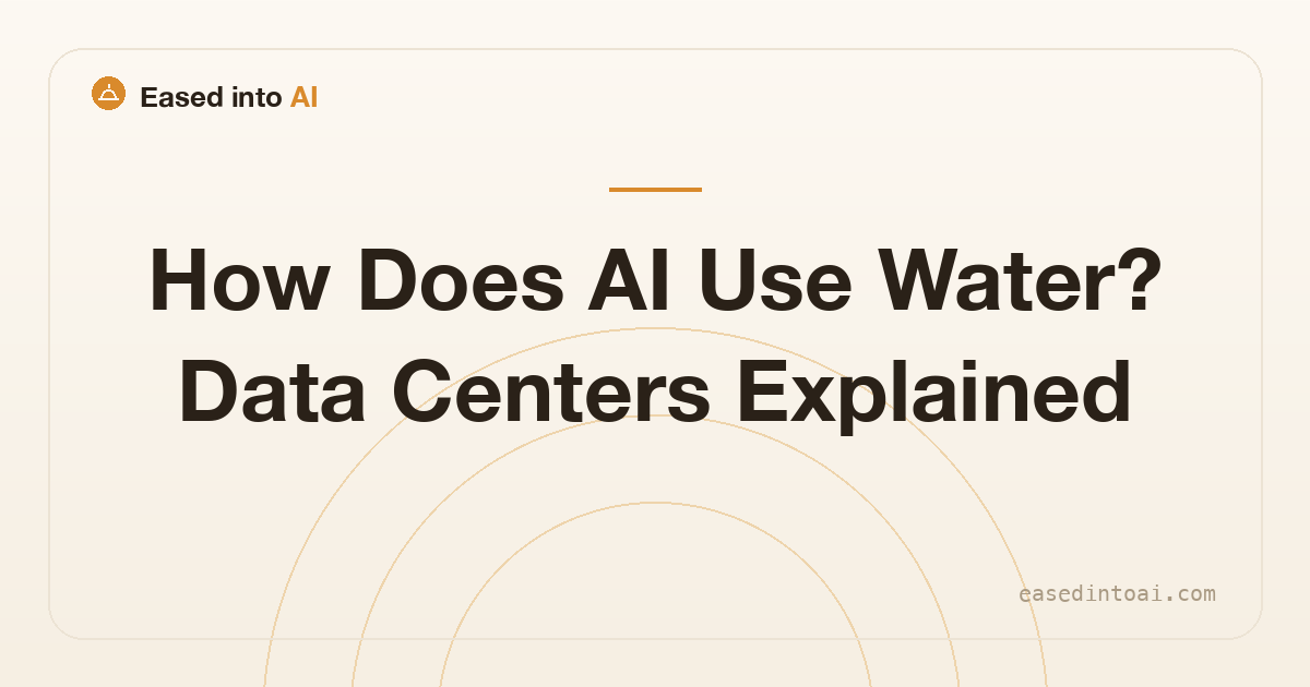How Does AI Use Water? Data Centers Explained